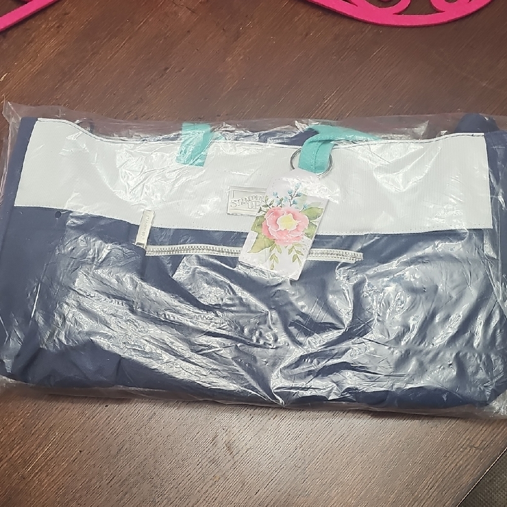 Stampin' Up! Teal and Gray Tote Bags - Picture 7 of 8